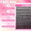 Lash Clusters 280pcs 50D 10-18mm Cluster Lashes Mixed Tray 3D Effect Volume Individual Lashes Cluster Eyelash Extensions Fluffy Soft D Curl DIY Lash Extension Kit at Home (50D-0.07-D,10-18mm)