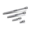 Powerbuilt 4 Piece Extension Bar Set, 3/8 Inch Drive, Socket Extender Bars, 1-3/4, 3, 6, and 8 Inch, Detent Ball, Grease Rings, Non-Slip Grip - 640844