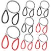 8 Pcs PVC Pipe Cable Saw Stainless Steel Wire Saw PVC Pipe Cutter Hand Pocket String Rope Saw Emergency Survival Saw PVC Pipe Cutting Tool for Wood Camping Hiking Hunting, Red, Black, 23.62 Inch
