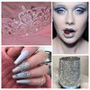 1440Pcs White Crystal Rhinestones,Glass Flatback Gems Small for Nail Face Makeup Art Crafts Clothes Sparkly Decoration -(SS3,1.4mm)