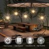 PXBNIUYA 1 Pack Starburst Sphere Lights with Remote Control,200 LED Firework Lights, 8 Modes Dimmable Waterproof Hanging Fairy Light, Copper Wire Lights for Patio Parties Christmas (Solar Powered)