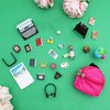 SOTOGO 46 Pieces Doll House School Supplies Mini School Accessories Dollhouse Toy Home Miniature Model DIY Doll Accessories