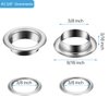 500 Pieces Grommet and 500 Pieces Washer Grommet Kit Finish Grommet Eyelet for Clothes Fabric Leather Tag Bag (3/8 Inch)