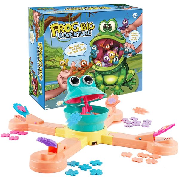 KEJIH Classic Feed Frog Board Game,Multiplayer Athletic Game,Frog Eating Bugs Game,Exercise The Speed of The Reaction Game,Surprise Exciting Family and Friend Party Games,Suitable for Kid