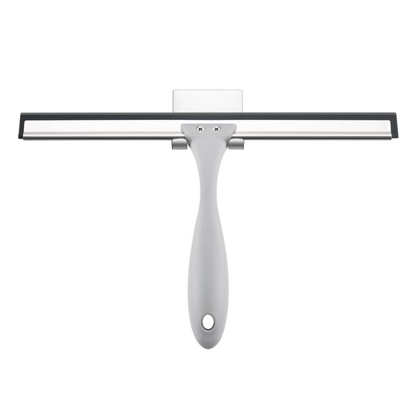 AmazerBath Squeegee for Shower Glass Door, Shower Squeegee for Glass Doors - All-Purpose Squeegee with Hook for Shower Doors, Windows, Mirrors, Tiles and Car Glass - 10 Inches