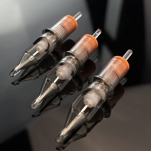 EZ Tattoo Cartridge Needles - 20Pcs #12 (11RS) Standard Round Shader Disposable Tattoo Needles Cartridges for Rotary Tattoo Machine Pen Gun - Revolution