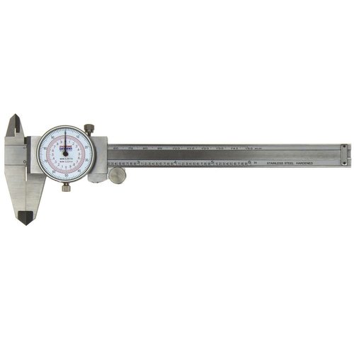 Anytime Tools Dial Caliper 6" / 150mm Dual Reading Scale Metric SAE Standard Inch mm