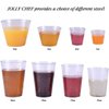 JOLLY CHEF 5 oz 100 Pack Small Clear Disposable Cups, Disposable Plastic Shot Glasses for Parties, Plastic Cocktail Glasses, Wedding Tumblers, Perfect for Halloween Thanksgiving Christmas