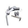 Guyker Tune-O-Matic Style Electric Guitar Bridge Stop Bar Tailpiece Tremolo Compatible with LP SG Guitars TM85, Chrome