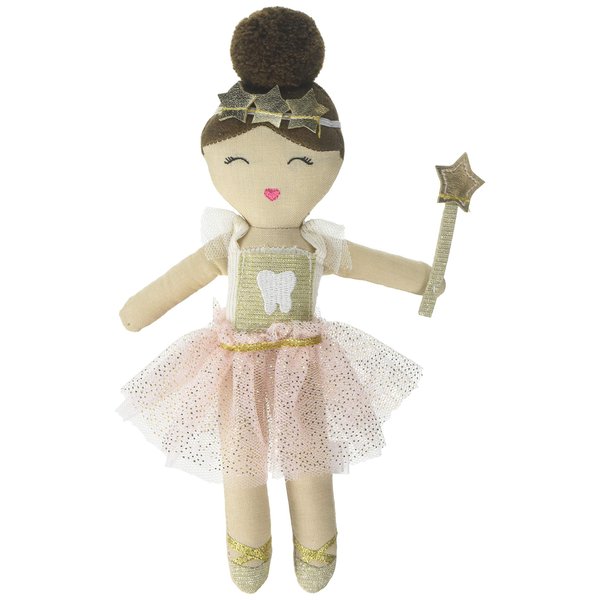 Mud Pie Ballerina Tooth Fairy Doll 9x4 Inch (Pack of 1)