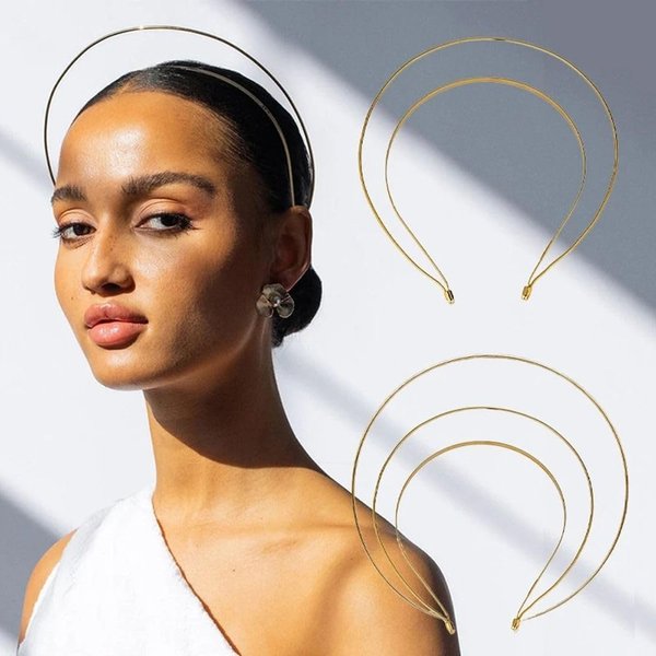 PurYupearl Silver Halo Crown Headband Goddess Headpiece Multi-layer Hair Crown DIY Metal Base Hair Hoops Hair Accessories for Women Girls, Women's Fashion Headbands Hair Care Hair Accessories