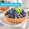 MontoPack Disposable 5 Inch Round Aluminum Foil Pie/Tart Pan, 50 Pack, Oven Safe, Stack & Store, Freeze & Reheat