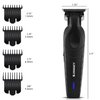JAMAKY Hair Trimmer for Men, Zero Gap Beard Trimmer, T Blade Trimmer for Men, Rechargeable, Type-C, Home, Black