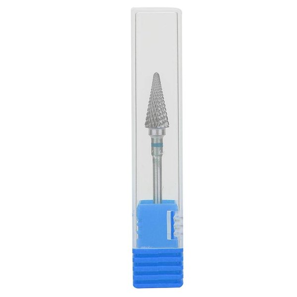 Nail Drill Bits, 3/32'' (2.35mm) Tungsten Steel Nail Art Manicure Drill Bits, Electric Pedicure Manicure Grinding Head Nail Polishing Accessory Portable Electric Nail Drill (Blue)