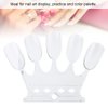 Nail Art Practice Tips, 50pcs Manicure Polish Gel Color Display Nail Polish Showing Tool(Transparent)