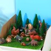Sratte 26 Pcs Forest Animals Figures Playset,10 Animals Figures 9 Model Trees 3 Acorn 4 Pinecone Animal Figurines Diorama Supplies for Cake Toppers Gift Birthday Party Decor