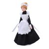 Tnfeeon Miniature Victorian Parlor Maid Doll Black Ceramic Doll Model Movable for Dollhouse Accessories