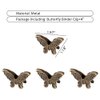 WAYUTO 4Pcs Butterfly Metal Binder Clips Paper Binder Clip Notebook Binder Clip Document Binder Clip Bill Binder Clip Decorative Binder Clips for Home Office School Decor Accessories Letter Bronze