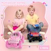 NQD Pink RC Cars with DIY Stickers, Remote Control Car for Girls, 80 Min Play Jeep 2.4GHz Off Road RC Trucks, Birthday Christmas Little Girl Toys Gifts for 3-8 Years Old