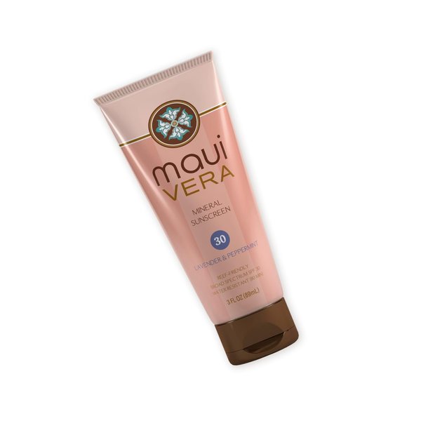 Reef Friendly Mineral Sunscreen SPF 30 Infused with Lavender & Peppermint 80 Min. Water Resistant