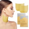 Anti-Aging Neck Mask Patches - Golden Hydrating Collagen Pads for Neck Wrinkles, Deep Moisturizing Treatment with Hyaluronic Acid for Firming & Smoothing (10 PCS)
