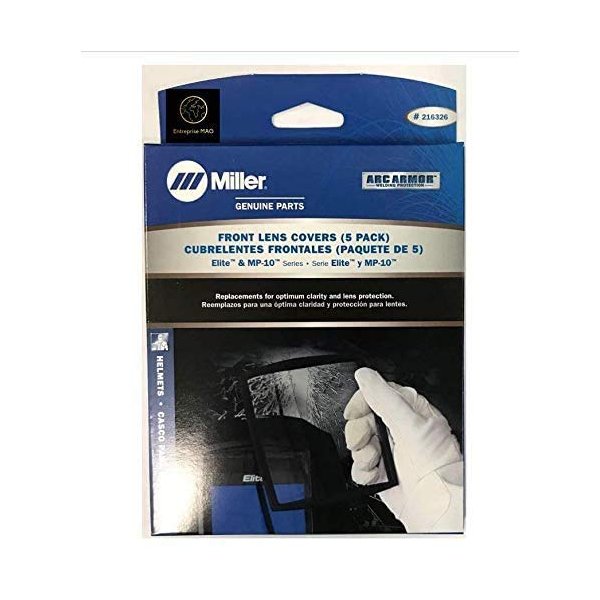 Miller 216326 Elite & MP-10 Front Lens Cover Pkg = 5
