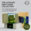 O Naturals Bar Soap for Men - 3-Pcs Mens Soap Bar - Natural Soap - Mens Bar Soap - Body Soap Bars - Men Soap - Natural Soap for Men - Organic Men's Soap Bars - Exfoliating Soap Bar - Citrus,Olive&Mint