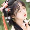 Balacoo Chinese Style Hair Clips Retro Hair Ball Hairpin Furry Balls Hair Clips Tassel Barrettes for Cosplay Hanfu Hair Accessories Girls Hairpin Hair Ribbons for Women