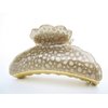 Generic Art deco champagne gold sparkle hair claw clip for thick hair