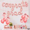 KatchOn, Rose Gold Congratulations Balloons - 16 Inch | Script Congrats Grad Balloons for Graduation Decorations Class of 2024 | 2024 Graduation Balloons, Graduation Balloons Class of 2024 Decorations