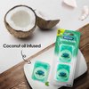 Coconut Oil Dental Floss Expanding Dental Floss Suitable for Wide Spaces (55 Yards, 4 Count) - Mint Flavor