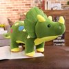 Cute Dinosaur Stuffed Animals for Girls, Dino Party Favors, Cuddly Triceratops Plush Toy for Kids & Adults, Huggable Triceratops for Baby, Birthday Xmas Gifts for Toddlers Age 3+ (Green,15 inch)