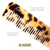 Kent 6T TY Fine Tooth Comb and Wide Tooth Hair Comb Styling Comb for Hair Care, Barber and Beard Combs For Men Grooming-Hair Combs for Men, Women and Kids Hair Care for Wet or Dry, Medium Thick Hair