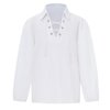 Medieval Pirate Shirt Lace up Halloween Costumes Cosplay Renaissance Costumes Viking Costume White