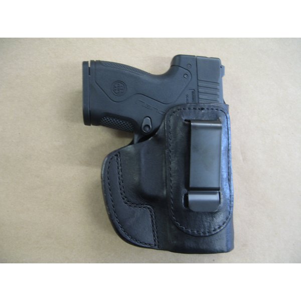 Beretta Nano 9mm IWB Leather in The Waistband Concealed Carry Holster CCW Black RH