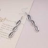 Sttiafay Boho Cowrie Shell Earrings Silver Shell Drop Earrings Vintage Sea Shell Earrings Long Metal Cowrie Earrings Jewelry for Women and Girls