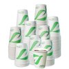 8 oz Compostable Paper Cups - Biodegradable Disposable White Paper Coffee Cups PLA Lined - Eco-friendly Hot and Cold Drinking Cups for Travel, Picnic, Party and Events (500)