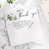 Marspark 50 Pack Thank You Sympathy Cards Funeral Thank You Cards with Envelopes and Message Memorial Card Sympathy Cards Greenery Bereavement Cards for Funeral Family Friends Loved Ones (Lily)