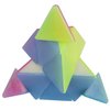 Jelly Windmill Speed Cube Pyramid Speed Cube Triangle Speed Cube 3x3x3 Stickerless Vivid Color Magic Cube Sturdy and Smooth Cube Puzzle Toys (Pyramid Speed Cube)