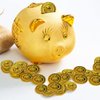 100 Pieces Plastic Pirate Gold Coins Set - Play Treasure Gold Coins for Pirate Themed Party, St. Patrick's Day, Treasure Hunt Game, Halloween and Novelty Party Favor