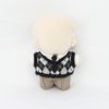 niannyyhouse 10cm Plush Doll Clothes Shirt Pants Tie Vest Campus Suit Dolls Accessories (Black)