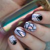 6 Box Aurora Nail Foil Stickers, Colorful Glass Paper Holographic Transfer Decals, Shiny French Art Supplies for Acrylic Nails, Manicure Nail Foil Transfer Stickers Set, Girls DIY Nail Decals for