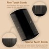10-Pack Double-Sided Pocket Comb Set for Hair, Beards, and Mustaches, Featuring Fine and Coarse Teeth, Essential for Daily Grooming