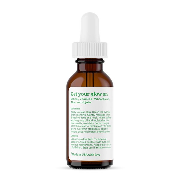 ASUTRA 2.5% Retinol Serum, 1 fl oz (Pack of 2) - Hyaluronic Acid, Vitamin E, Wheat Germ, Aloe, & Jojoba Oil, Plumping Face Serum