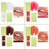 jeosisy Lip Glow Oil - Transparent Glossy Lip Oil, Hydrating Plumping Lip Oil, Clear Tinted Lip Balm Lip Care Long Lasting Lip Gloss (#1)