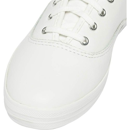 Keds Women's Champion Lace Up Sneaker, White Leather, 9