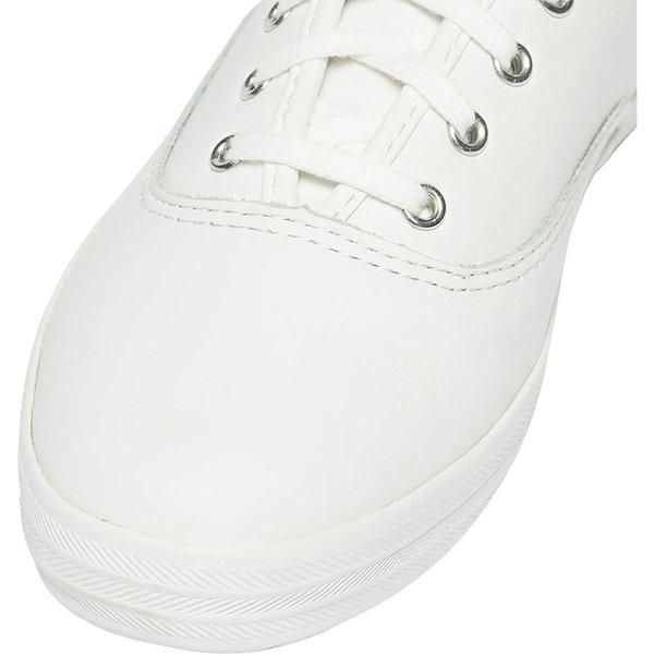 Keds Women's Champion Lace Up Sneaker, White Leather, 9