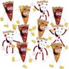 ArtCreativity Bendable Pizza Figures, Set of 12, Bendable Toys for Kids, Pizza Party Favors for Boys and Girls, Stress Relief Fidget Toys for Kids, Goodie Bag Stuffers, and Pinata Fillers