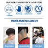 Erioctry 2 Rolls Disposable Barber Neck Strip Stretchy Paper Neck Band Neckband Hair Cutting Barber Salon Ruffle Tissue Strip Collar Wrap Hairdressing Accessory for Salon Hair Cutting Styling