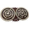 Project Genius Constantin Double Trouble Wooden Puzzle – Dual Maze Brainteaser with Synchronized Gears, Ideal Collector’s Gift, Adults & Teens 14+
